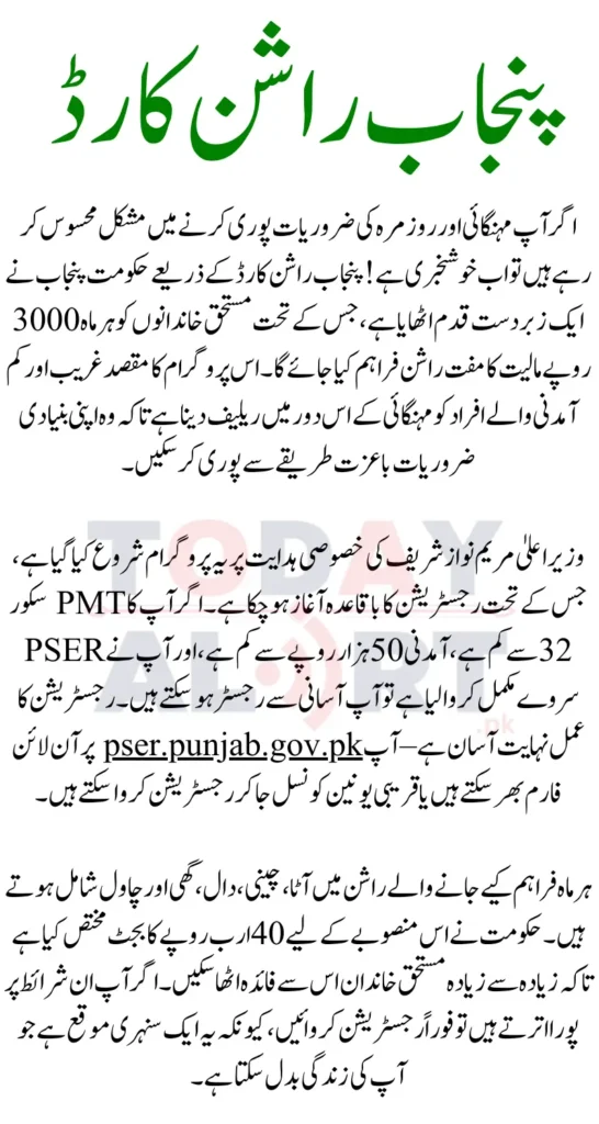 Punjab Rashan Card Registration Officially Started! 3000 Per Month Rashan