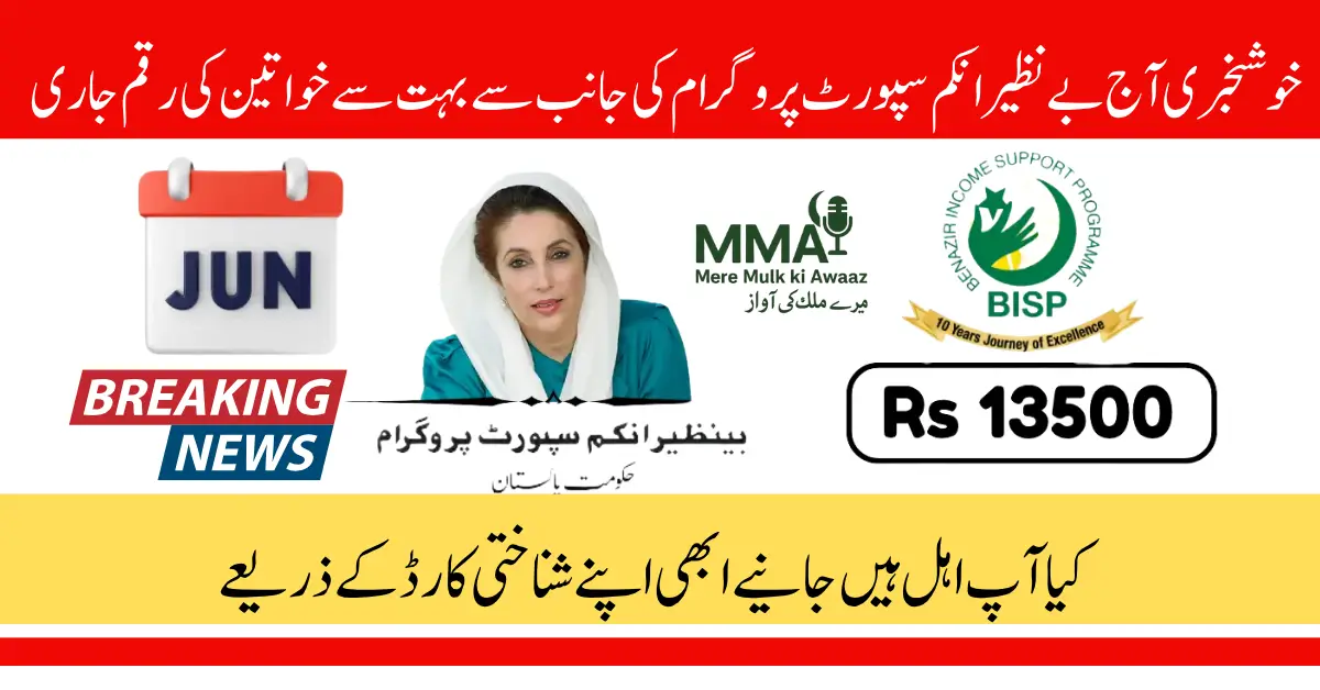 BISP 13500 Payment June 2025 Check Online Via 8171 Portal