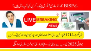 Eligibility Check for BISP New Cards July 2025 via 8171 Portal