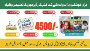 BISP Taleemi Wazaif Updates 2025, Complete Guide to Registration, Age Limit, & Stipend Rates
