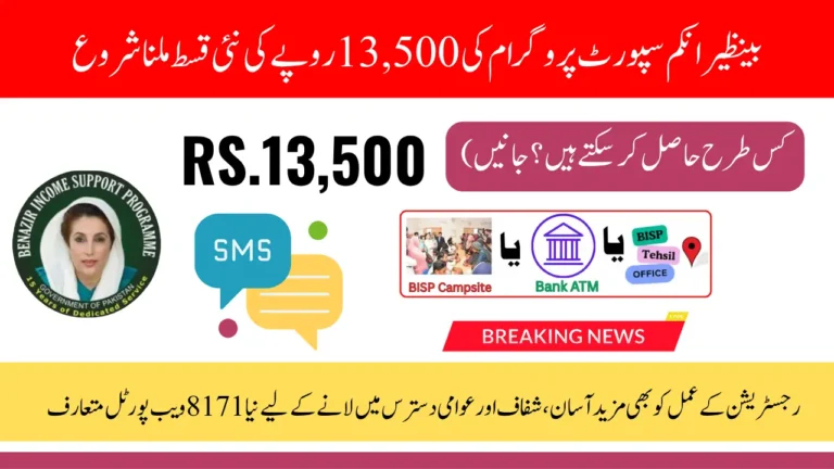 Complete Guide to Claim Benazir Income Support 8171 July 2025 Payment of 13500 with Verified Eligibility Method