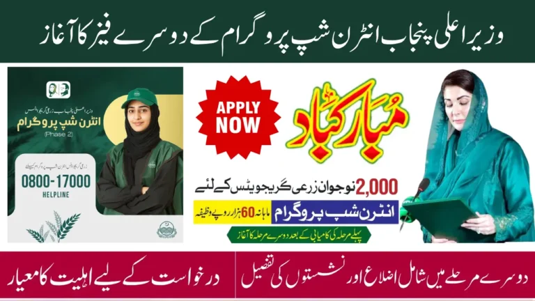 CM Punjab Agriculture Internship Program Phase 2 Full Guide How to Apply and Get Rs 60000 Monthly Stipend