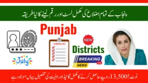 Punjab Districts BISP July 2025 Payments: Full District List, Eligibility & Collection Guide