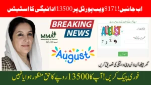 8171 Web Portal 13500 Payment Status Online Check by CNIC August 2025