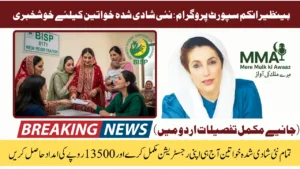 Good News! BISP 8171 New Registration August 2025 Started For Newly Marraid Women