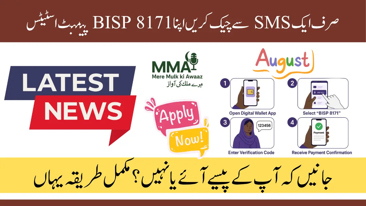 BISP 8171 SMS Payment Status Check - Complete Guide to Verify Your BISP Payment by SMS [August 2025]