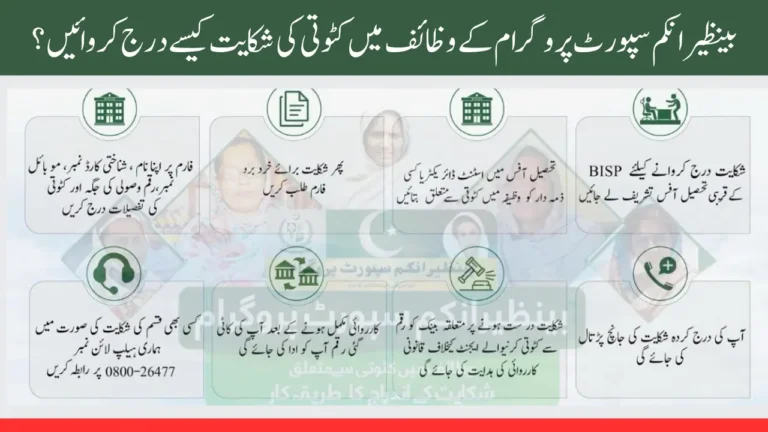 BISP Deduction Complaint Registration Easy August 2025 Method to Get Full Stipend Without Cuts