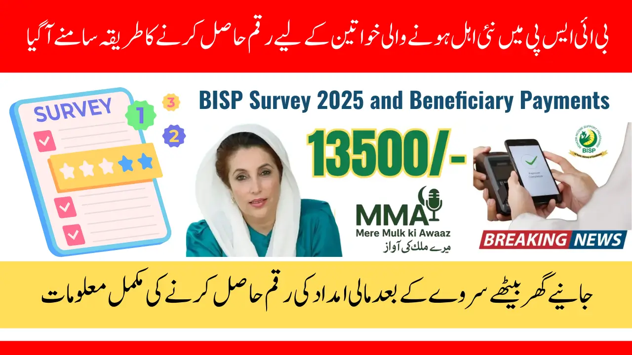 BISP Survey 2025 Beneficiary Payment Guide for New Women to Receive Grant Money