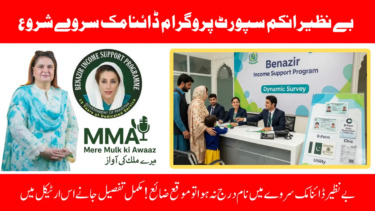 Benazir Income Support Program Dynamic Survey Complete Family Registration Guide